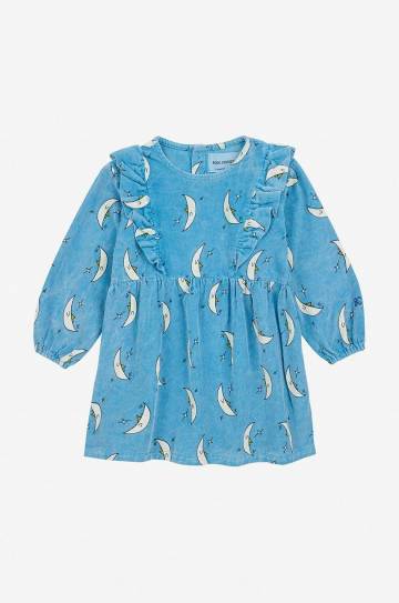 Детское хлопковое платье Bobo Choses Beneath The Moon mini расклешённое 224AB083 Детское хлопковое платье Bobo Choses Beneath The Moon mini расклешённое 224AB083