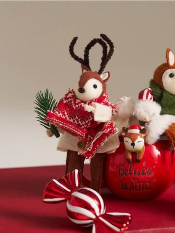 Різдвяна прикраса - бежевий