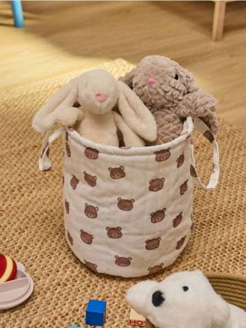 Текстильний кошик для зберігання - кремовий