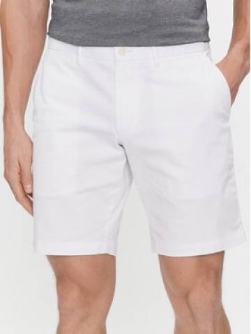 Tommy Hilfiger Шорти з тканини Brooklyn Short 1985 MW0MW23563 Білий Regular Fit Tommy Hilfiger Шорти з тканини Brooklyn Short 1985 MW0MW23563 Білий Regular Fit