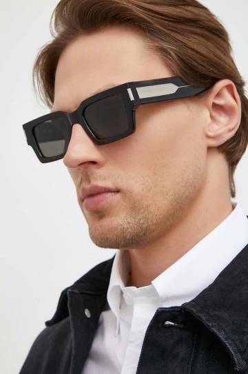 Солнцезащитные очки Saint Laurent цвет коричневый