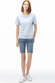 Женские синие шорты Синий 34 Lacoste GF004444M
