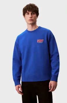 Мужской синий свитшот PREMIUM FLEECE LOGO Синий S Calvin Klein Jeans LV04RD206G