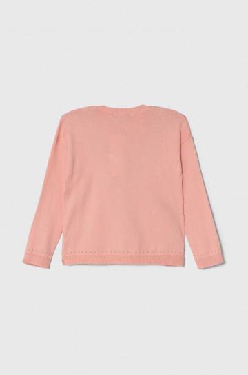 Детский кардиган United Colors of Benetton цвет розовый лёгкий Детский кардиган United Colors of Benetton цвет розовый лёгкий