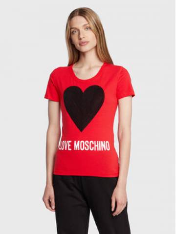LOVE MOSCHINO Футболка W4H1932E 1951 Червоний Slim Fit LOVE MOSCHINO Футболка W4H1932E 1951 Червоний Slim Fit