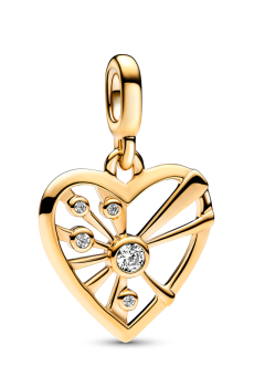 Медальйон "Серце та промені" Pandora ME