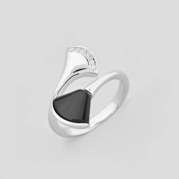Серебряное кольцо Minimal 9510347ч-16 16 Серебряное кольцо Minimal 9510347ч-16 16