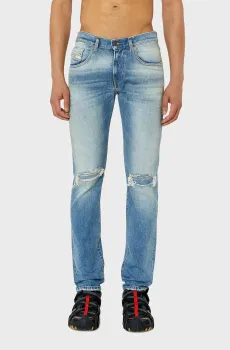 Мужские голубые джинсы 2019 D-STRUKT Голубой 33-34 Diesel A03563 007P3