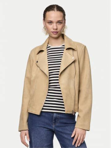 Pieces Куртка зі штучної шкіри Beminda 17134838 Бежевий Regular Fit Pieces Куртка зі штучної шкіри Beminda 17134838 Бежевий Regular Fit