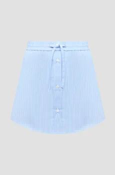 Женская голубая юбка в полоску Голубой 38 Moschino A0113.3725;1303