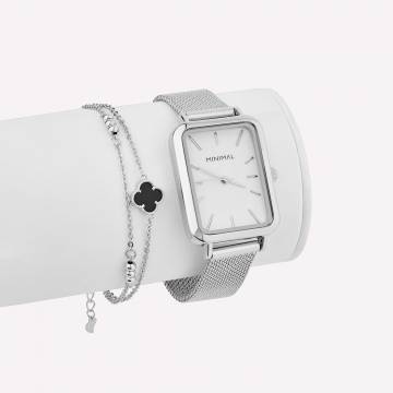 Серебряный браслет Minimal B-31 15413 Бандл Ночные мысли Серебряный браслет Minimal B-31 15413 Бандл Ночные мысли