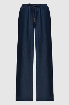 Синие брюки с логотипом