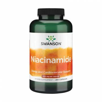 Ниацинамид Swanson Niacinamide 500 мг, 250 капсул Ниацинамид Swanson Niacinamide 500 мг, 250 капсул