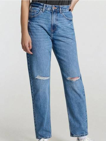 Джинси mom high waist - темно-синій Джинси mom high waist - темно-синій