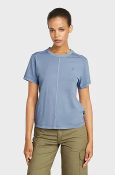 Женская голубая футболка Overdyed Голубой XS G-Star RAW D24499,B059