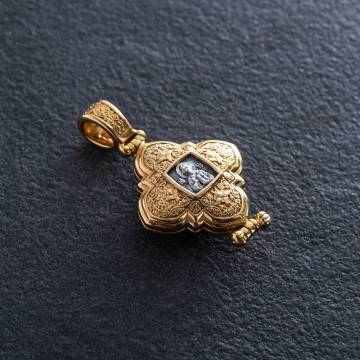 Серебряный мощевик с позолотой 132355 Серебряный мощевик с позолотой 132355