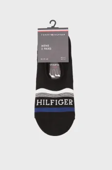 Мужские черные следы (2 пары) FOOTIE TAB Черный 43-46 Tommy Hilfiger 701232938