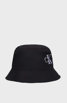 Женская черная панама MONOGRAM BUCKET HAT Черный ONESIZE Calvin Klein K60K611029