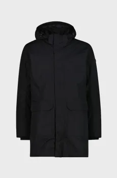 Мужская черная парка ZIP HOOD FEEL WARM Черный 56 CMP 35K3737-U901