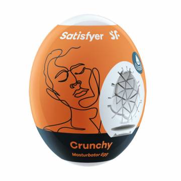 Мастурбатор-яйцо Satisfyer Masturbator Egg Crunchy оранжевый, 1 шт Мастурбатор-яйцо Satisfyer Masturbator Egg Crunchy оранжевый, 1 шт