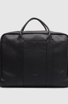 Черная кожаная дорожная сумка Florence