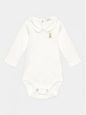 United Colors Of Benetton Дитяче боді 3I9WAB00G Білий Regular Fit United Colors Of Benetton Дитяче боді 3I9WAB00G Білий Regular Fit