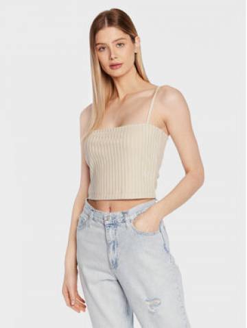Calvin Klein Jeans Топ J20J221009 Бежевий Regular Fit Calvin Klein Jeans Топ J20J221009 Бежевий Regular Fit