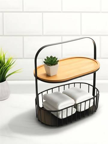 Металева поличка - чорний