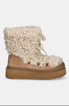 Зимние сапоги Tory Burch Mellow Shearling Lace Up Boot