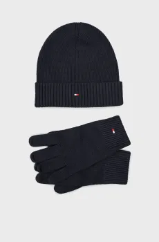 Мужской набор аксессуаров (шапка, перчатки) ESSENTIAL Синий ONESIZE Tommy Hilfiger AM0AM10490
