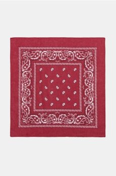 Бавовняна бандана з візерунком пейслі - буряковий