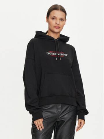 Guess Jeans Світшот W4YQ15 KC811 Чорний Regular Fit Guess Jeans Світшот W4YQ15 KC811 Чорний Regular Fit