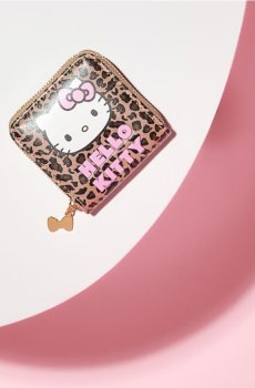 Гаманець у леопардовий принт з Hello Kitty - різнобарвний