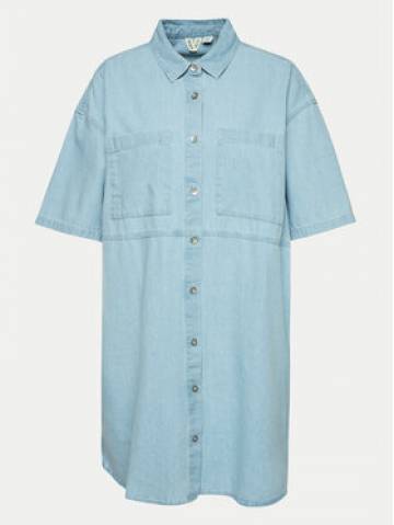 Roxy Джинсова сукня Pacific Night ERJDD03005 Голубий Relaxed Fit Roxy Джинсова сукня Pacific Night ERJDD03005 Голубий Relaxed Fit