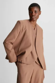 Женский бежевый жакет MODULAR Бежевый 36 Calvin Klein K20K206327