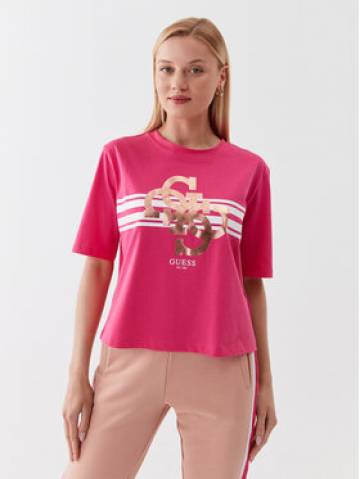 Guess Футболка V3YI11 I3Z14 Рожевий Regular Fit Guess Футболка V3YI11 I3Z14 Рожевий Regular Fit
