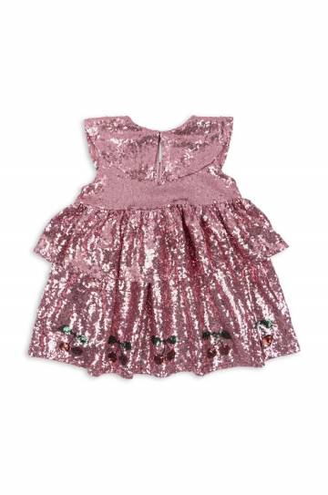 Детское платье Konges Sløjd STARLA SEQUIN DRESS цвет розовый mini расклешённое KS101689 Детское платье Konges Sløjd STARLA SEQUIN DRESS цвет розовый mini расклешённое KS101689