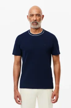 Мужская темно-синяя футболка Regular Fit Синий L Lacoste TH8174166
