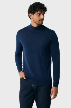 Мужской темно-синий шерстяной гольф FREDDIE Синий M Mexx MF006601543M