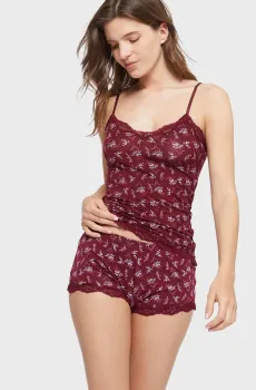 Женские красные шорты ADONIS Красный XS Etam 6509602