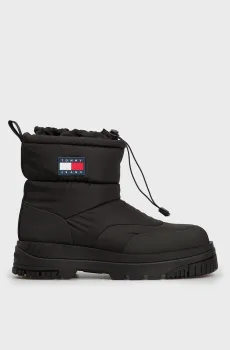 Мужские черные дутики TJM SNOW BOOT Черный 41 Tommy Jeans EM0EM01449