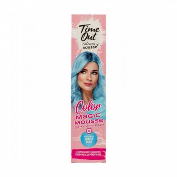 Оттеночный мусс для волос Time Out Color Magic Mousse 06 Lovely Blue, 75 мл Оттеночный мусс для волос Time Out Color Magic Mousse 06 Lovely Blue, 75 мл