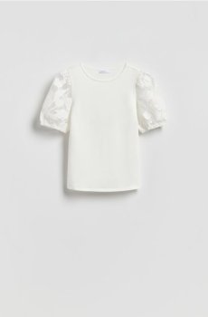 Reserved - LADIES` BLOUSE - білий - 418HT-00X