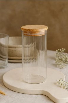 Контейнер для їжі з кришкою - clear