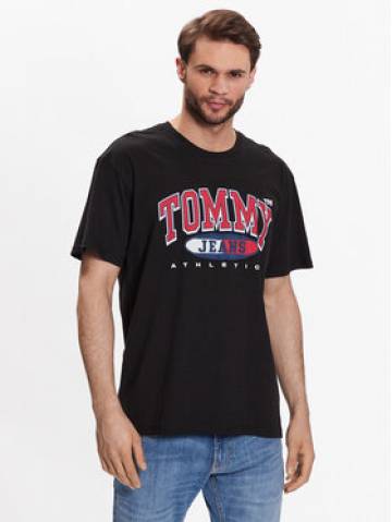 Tommy Jeans Футболка DM0DM16407 Чорний Relaxed Fit Tommy Jeans Футболка DM0DM16407 Чорний Relaxed Fit