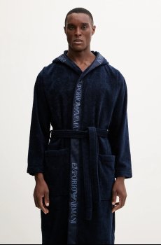 Хлопковый халат Emporio Armani Underwear