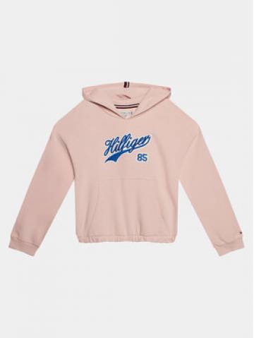 Tommy Hilfiger Світшот Hilfiger Script Hoodie KG0KG07721 Рожевий Regular Fit Tommy Hilfiger Світшот Hilfiger Script Hoodie KG0KG07721 Рожевий Regular Fit