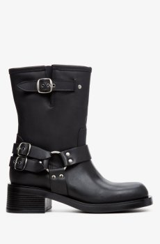 Черевики демісезонні шкіряні чорні Estro ER00113601