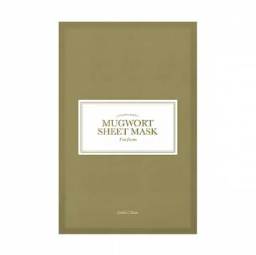 Успокаивающая тканевая маска для лица Im From Mugwort Sheet Mask с экстрактом полыни, 23 мл Успокаивающая тканевая маска для лица Im From Mugwort Sheet Mask с экстрактом полыни, 23 мл