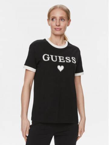 Guess Футболка Caryl V4RI04 K8FQ4 Чорний Regular Fit Guess Футболка Caryl V4RI04 K8FQ4 Чорний Regular Fit